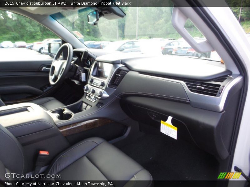 White Diamond Tricoat / Jet Black 2015 Chevrolet Suburban LT 4WD