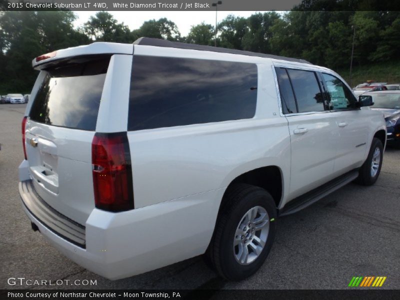 White Diamond Tricoat / Jet Black 2015 Chevrolet Suburban LT 4WD