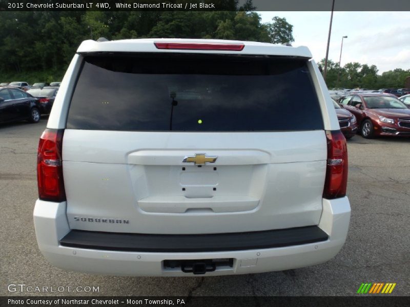 White Diamond Tricoat / Jet Black 2015 Chevrolet Suburban LT 4WD