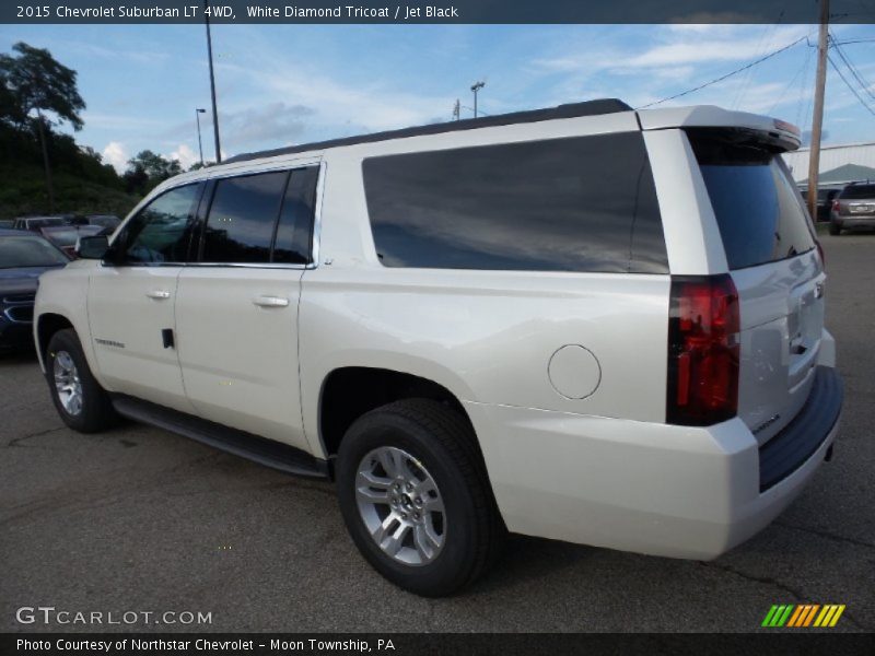 White Diamond Tricoat / Jet Black 2015 Chevrolet Suburban LT 4WD