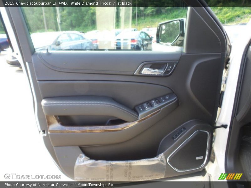 White Diamond Tricoat / Jet Black 2015 Chevrolet Suburban LT 4WD