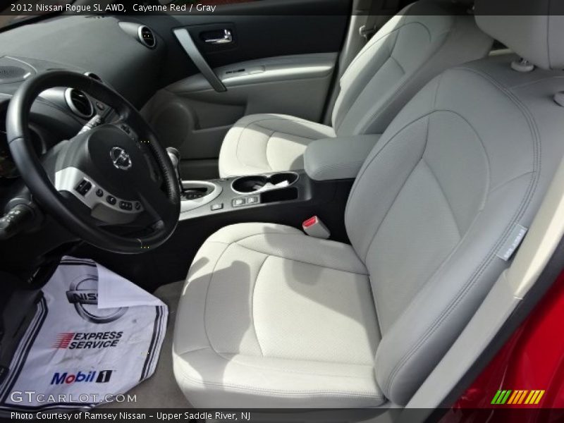 Cayenne Red / Gray 2012 Nissan Rogue SL AWD