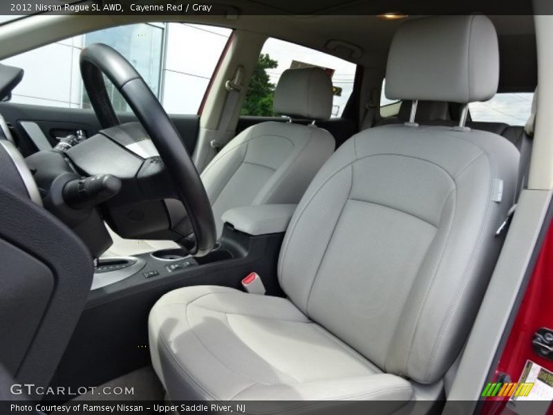 Cayenne Red / Gray 2012 Nissan Rogue SL AWD
