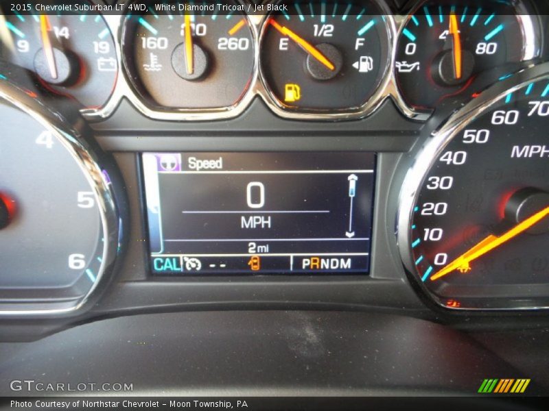 White Diamond Tricoat / Jet Black 2015 Chevrolet Suburban LT 4WD