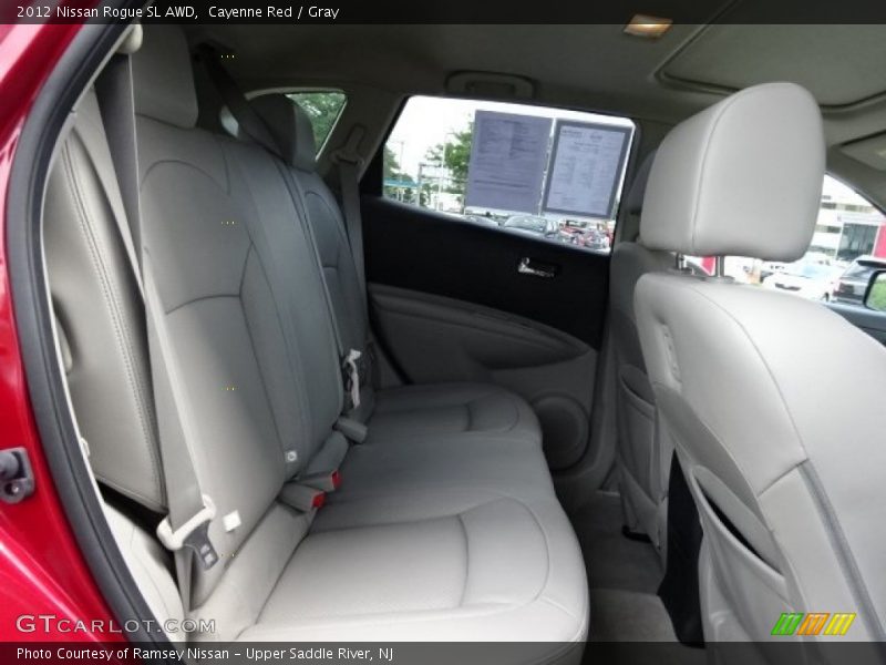 Cayenne Red / Gray 2012 Nissan Rogue SL AWD