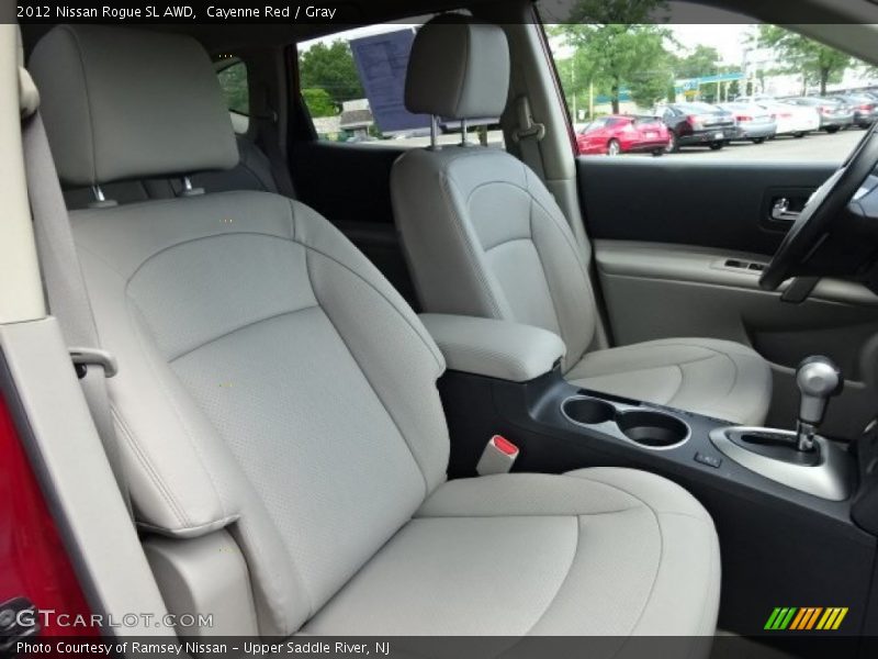 Cayenne Red / Gray 2012 Nissan Rogue SL AWD