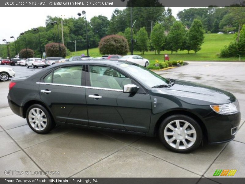 Atlantis Green Metallic / Light Camel 2010 Lincoln MKZ FWD