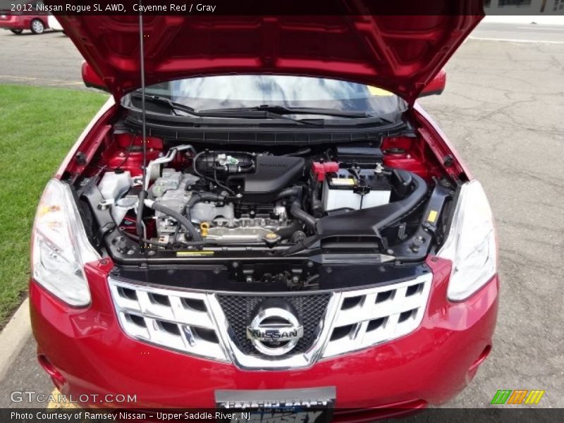 Cayenne Red / Gray 2012 Nissan Rogue SL AWD