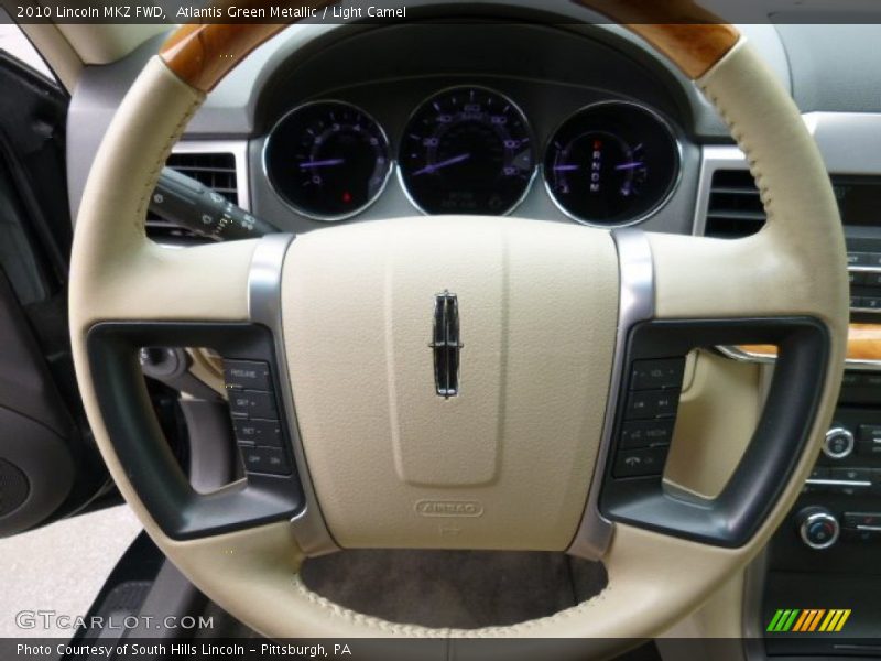 Atlantis Green Metallic / Light Camel 2010 Lincoln MKZ FWD