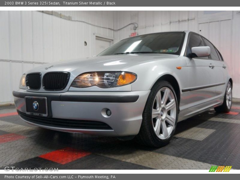 Titanium Silver Metallic / Black 2003 BMW 3 Series 325i Sedan