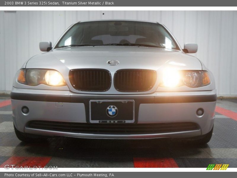 Titanium Silver Metallic / Black 2003 BMW 3 Series 325i Sedan