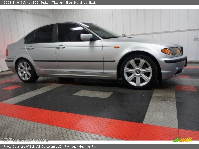 Titanium Silver Metallic / Black 2003 BMW 3 Series 325i Sedan