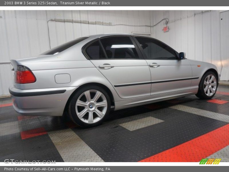 Titanium Silver Metallic / Black 2003 BMW 3 Series 325i Sedan