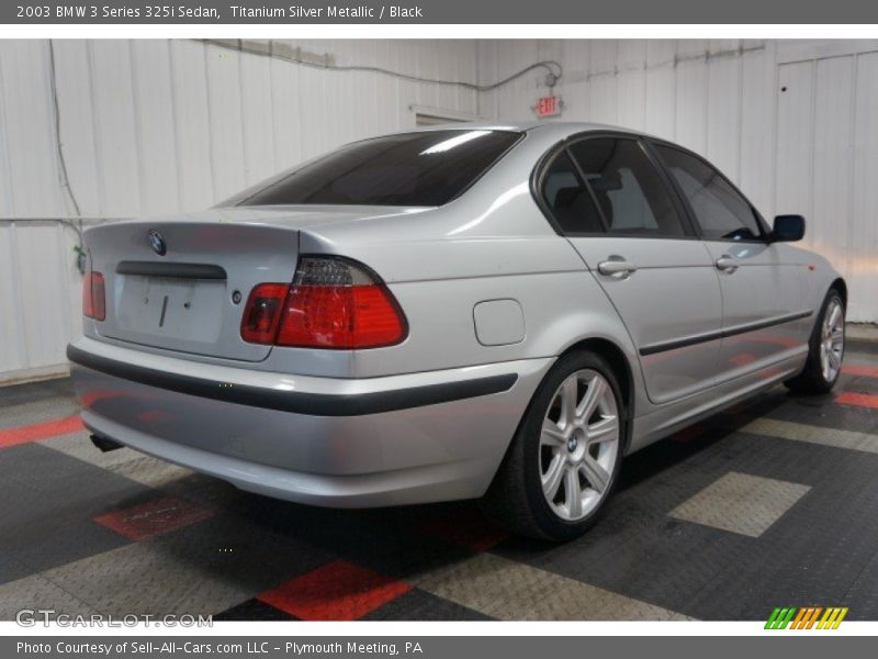 Titanium Silver Metallic / Black 2003 BMW 3 Series 325i Sedan