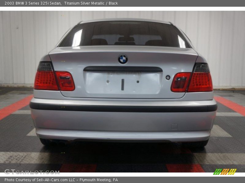 Titanium Silver Metallic / Black 2003 BMW 3 Series 325i Sedan