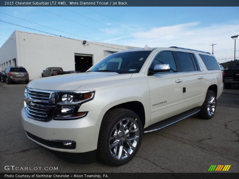 White Diamond Tricoat / Jet Black 2015 Chevrolet Suburban LTZ 4WD