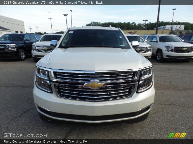 White Diamond Tricoat / Jet Black 2015 Chevrolet Suburban LTZ 4WD