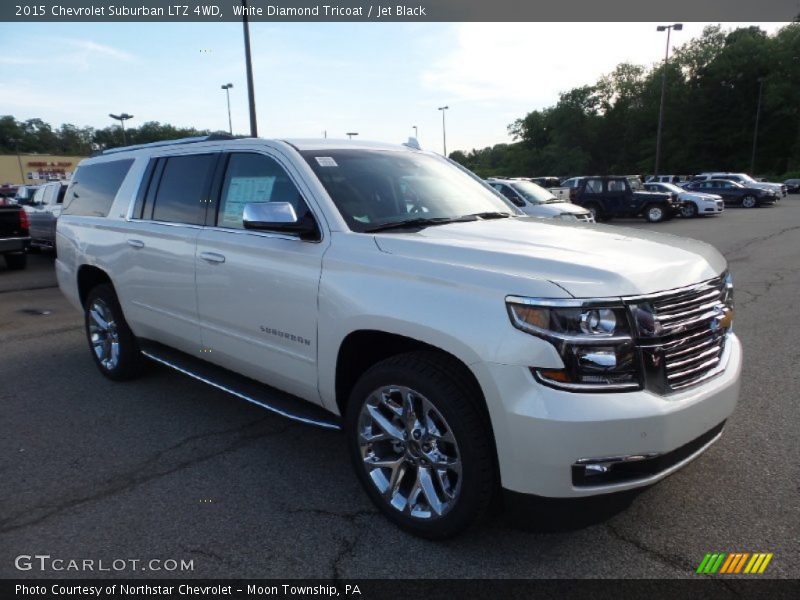 White Diamond Tricoat / Jet Black 2015 Chevrolet Suburban LTZ 4WD