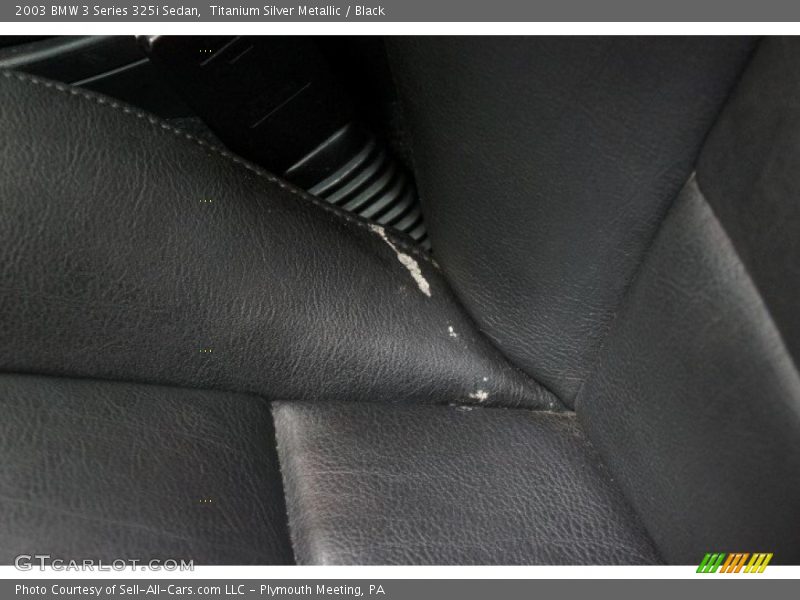 Titanium Silver Metallic / Black 2003 BMW 3 Series 325i Sedan