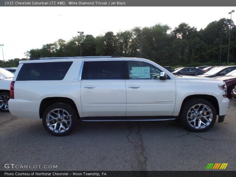 White Diamond Tricoat / Jet Black 2015 Chevrolet Suburban LTZ 4WD
