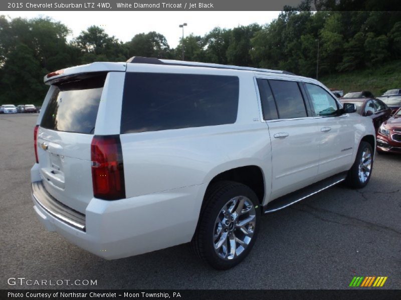 White Diamond Tricoat / Jet Black 2015 Chevrolet Suburban LTZ 4WD