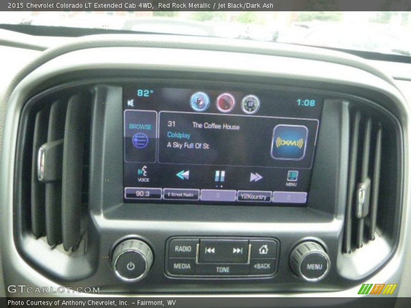 Red Rock Metallic / Jet Black/Dark Ash 2015 Chevrolet Colorado LT Extended Cab 4WD