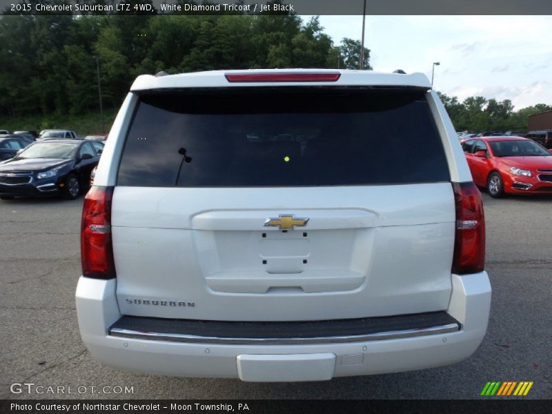 White Diamond Tricoat / Jet Black 2015 Chevrolet Suburban LTZ 4WD
