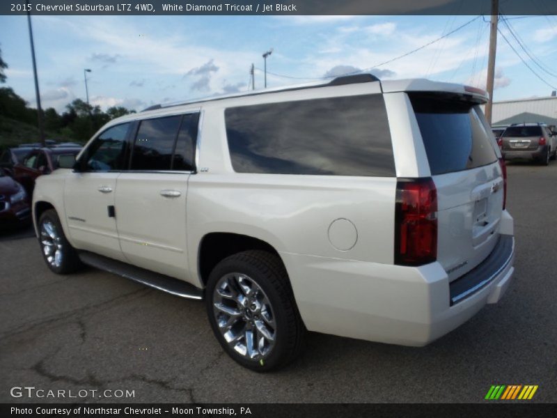 White Diamond Tricoat / Jet Black 2015 Chevrolet Suburban LTZ 4WD