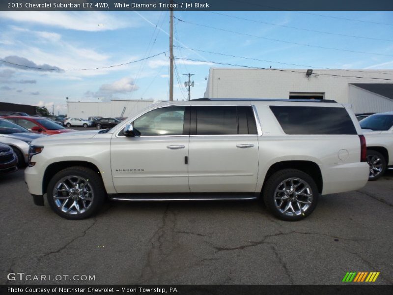 White Diamond Tricoat / Jet Black 2015 Chevrolet Suburban LTZ 4WD