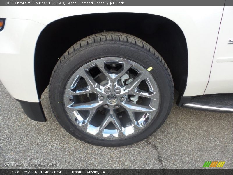 White Diamond Tricoat / Jet Black 2015 Chevrolet Suburban LTZ 4WD