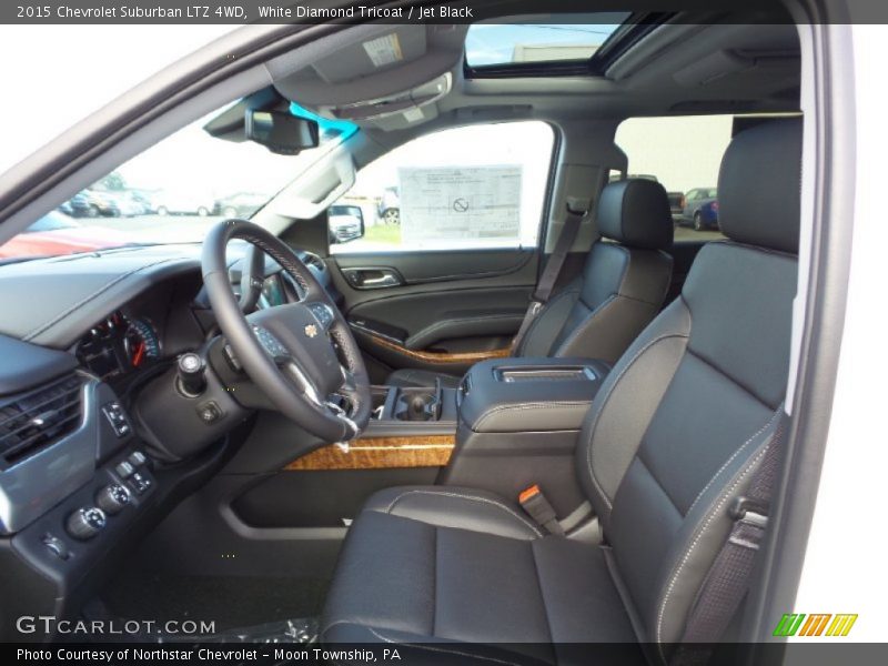 White Diamond Tricoat / Jet Black 2015 Chevrolet Suburban LTZ 4WD