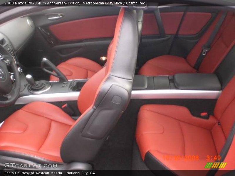 Metropolitan Gray Mica / Cosmo Red 2008 Mazda RX-8 40th Anniversary Edition
