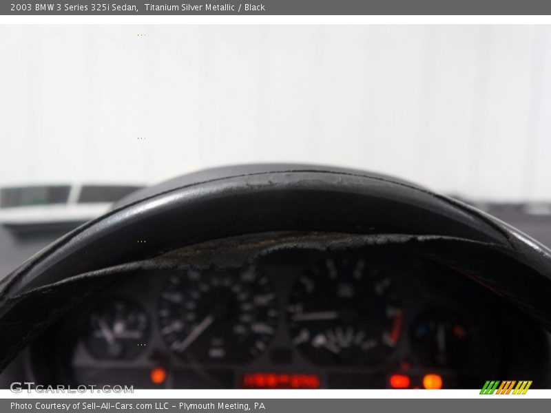 Titanium Silver Metallic / Black 2003 BMW 3 Series 325i Sedan