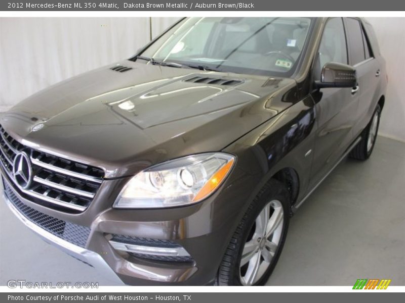 Dakota Brown Metallic / Auburn Brown/Black 2012 Mercedes-Benz ML 350 4Matic