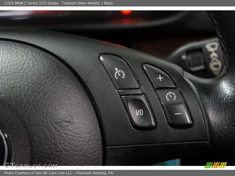 Titanium Silver Metallic / Black 2003 BMW 3 Series 325i Sedan
