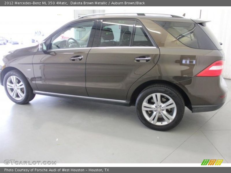 Dakota Brown Metallic / Auburn Brown/Black 2012 Mercedes-Benz ML 350 4Matic