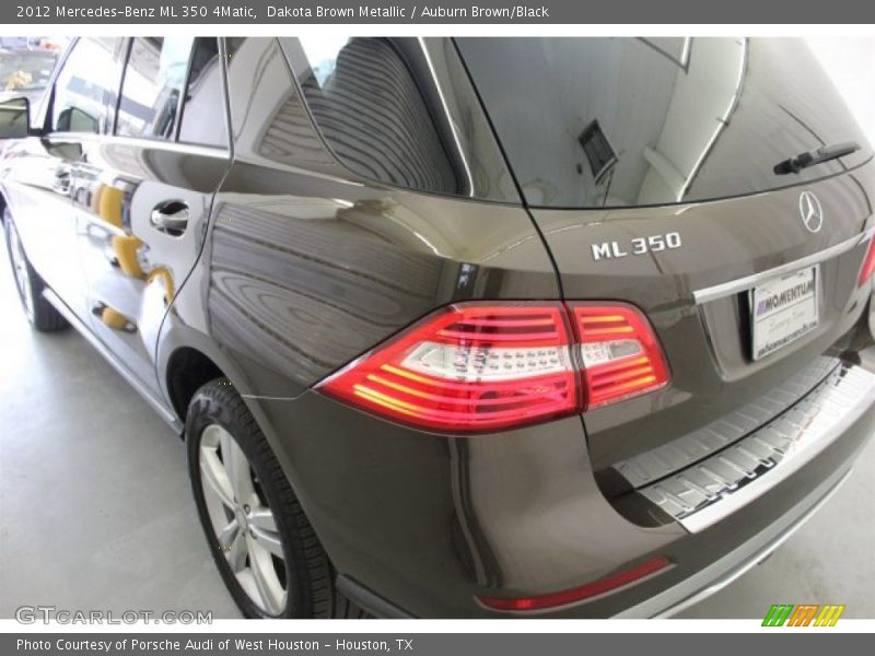 Dakota Brown Metallic / Auburn Brown/Black 2012 Mercedes-Benz ML 350 4Matic