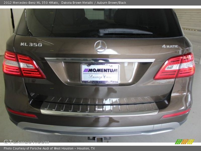 Dakota Brown Metallic / Auburn Brown/Black 2012 Mercedes-Benz ML 350 4Matic