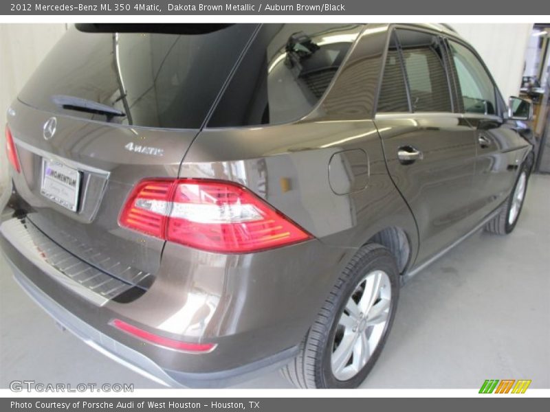Dakota Brown Metallic / Auburn Brown/Black 2012 Mercedes-Benz ML 350 4Matic