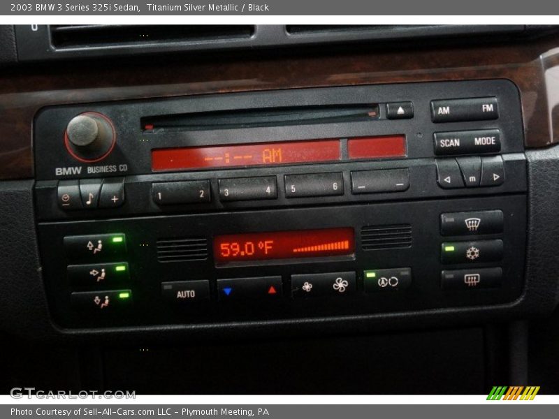 Titanium Silver Metallic / Black 2003 BMW 3 Series 325i Sedan