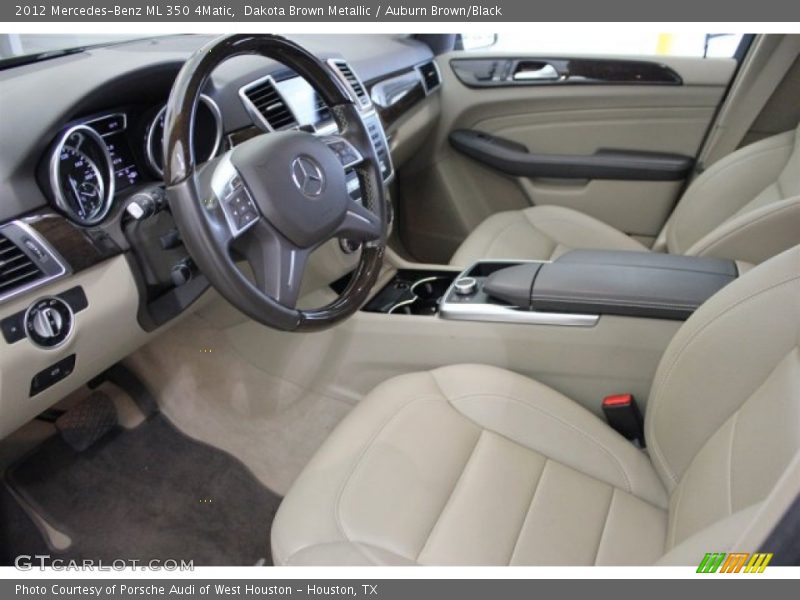 Dakota Brown Metallic / Auburn Brown/Black 2012 Mercedes-Benz ML 350 4Matic