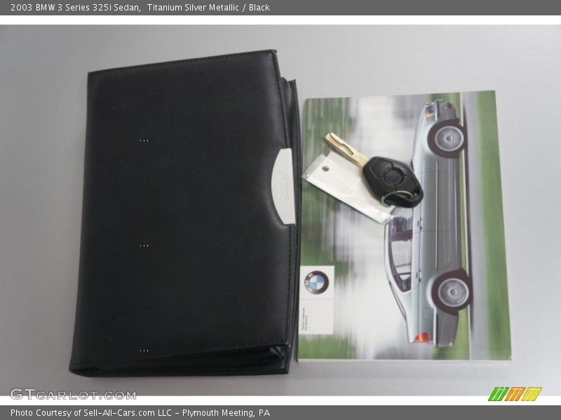 Titanium Silver Metallic / Black 2003 BMW 3 Series 325i Sedan