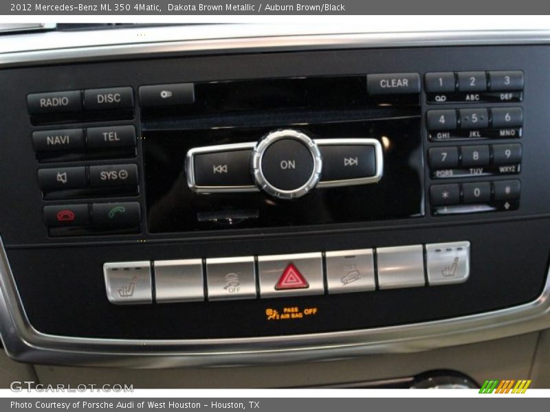 Dakota Brown Metallic / Auburn Brown/Black 2012 Mercedes-Benz ML 350 4Matic
