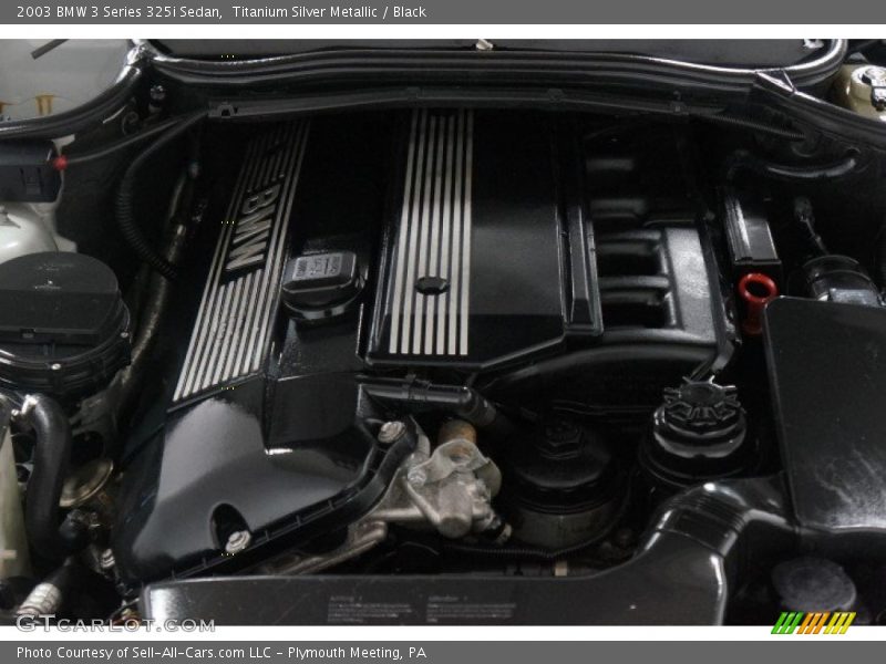 Titanium Silver Metallic / Black 2003 BMW 3 Series 325i Sedan