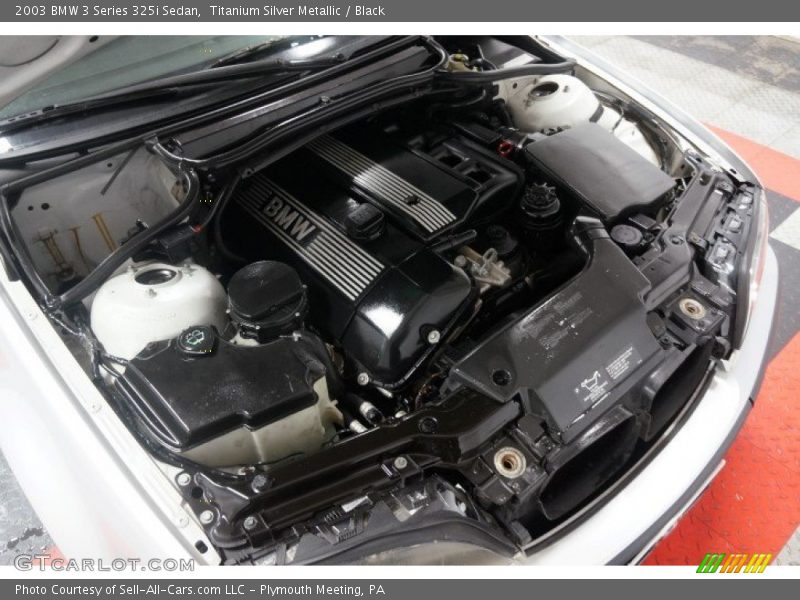 Titanium Silver Metallic / Black 2003 BMW 3 Series 325i Sedan