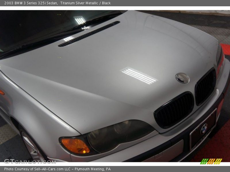 Titanium Silver Metallic / Black 2003 BMW 3 Series 325i Sedan