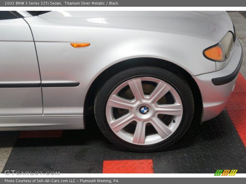 Titanium Silver Metallic / Black 2003 BMW 3 Series 325i Sedan