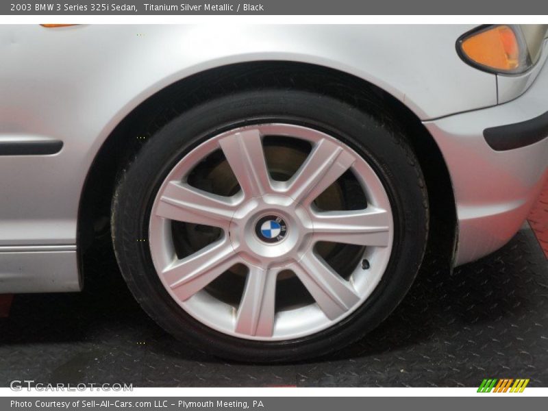 Titanium Silver Metallic / Black 2003 BMW 3 Series 325i Sedan