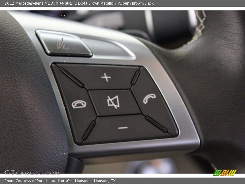 Dakota Brown Metallic / Auburn Brown/Black 2012 Mercedes-Benz ML 350 4Matic