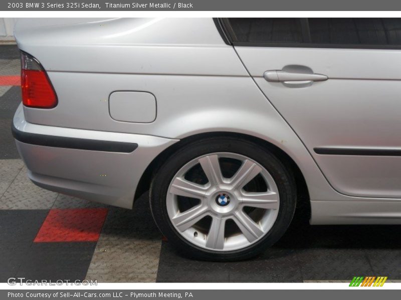 Titanium Silver Metallic / Black 2003 BMW 3 Series 325i Sedan